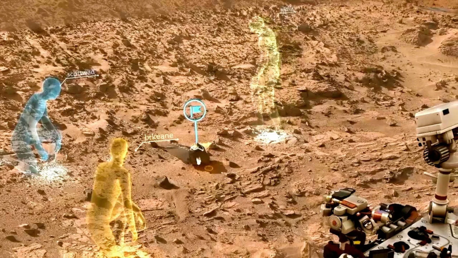 Virtual reality exploration of Mars rover terrain